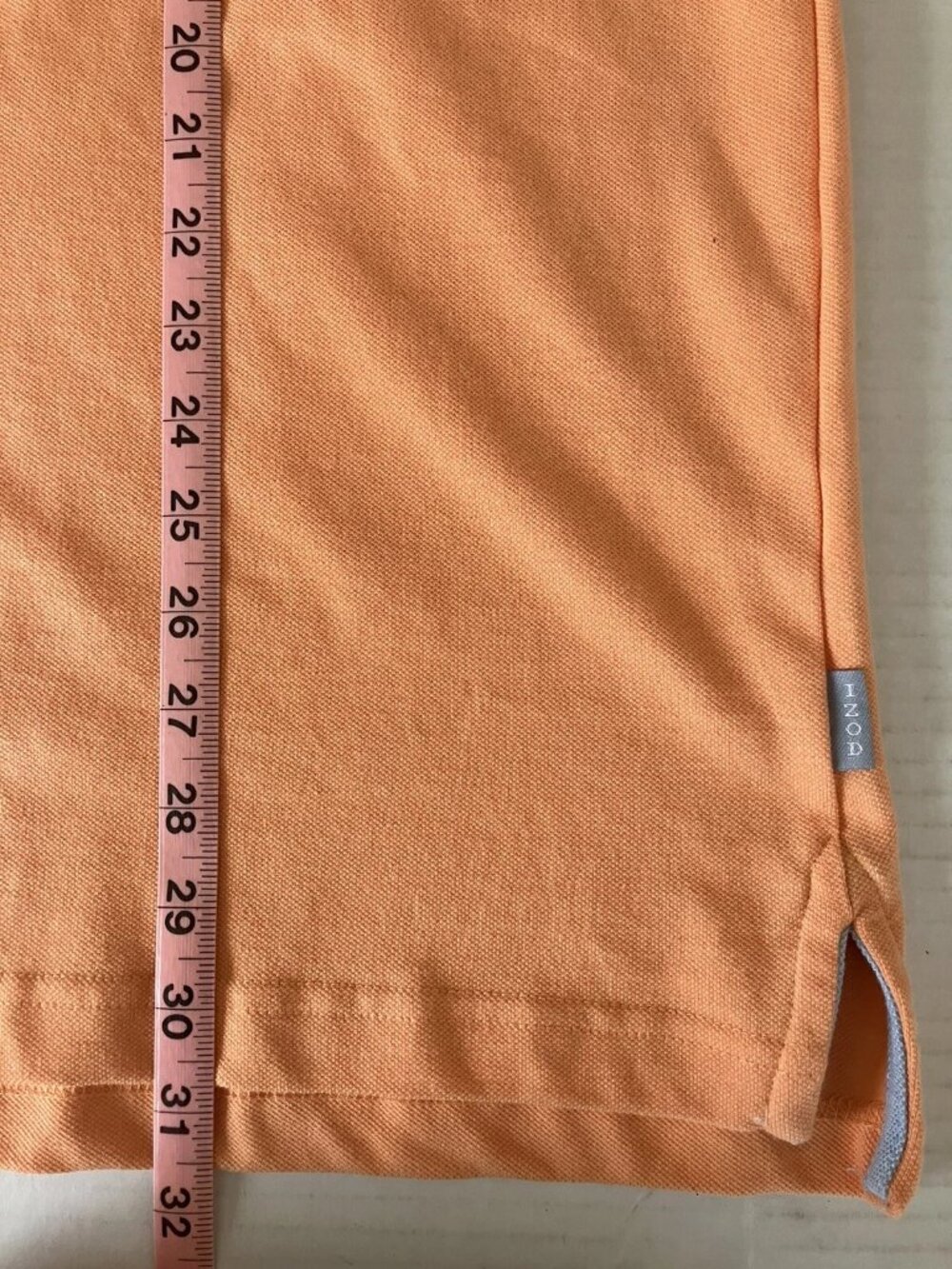 Izod luxury sport men's cotton pique polo solid peach interlock short sleeve L - Picture 8 of 8